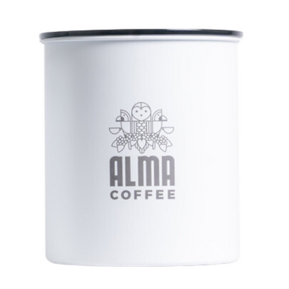 2.5 pound white coffee saving canister