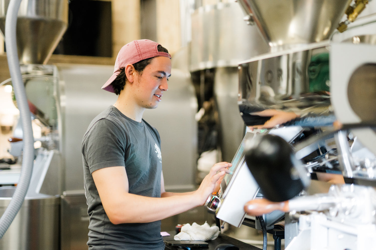 Alma Coffee roasting process